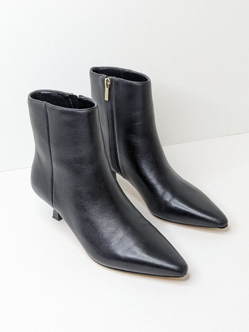 Marc Fisher Kolton Ankle Booties Black Leather Women's 6